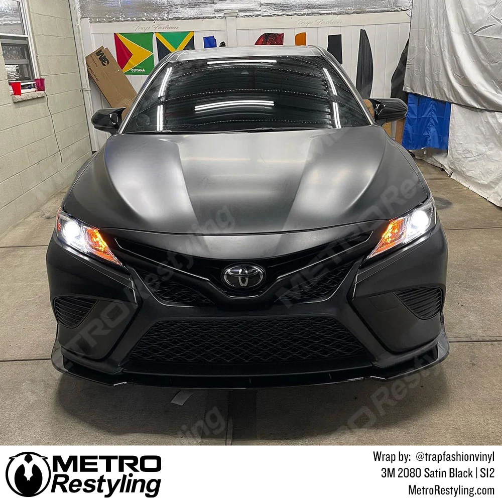 3M 2080 Satin Black Vinyl Wrap | S12 - Image 25