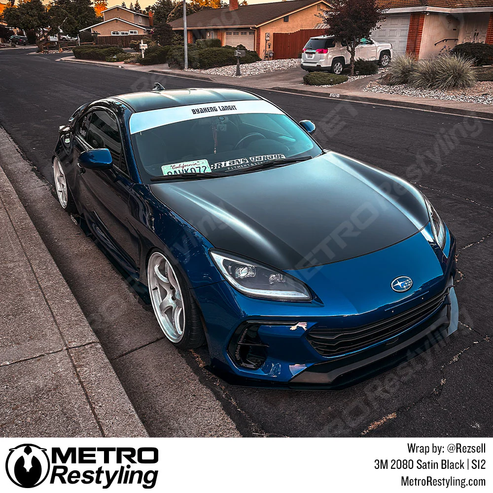 3M 2080 Satin Black Vinyl Wrap | S12 - Image 29