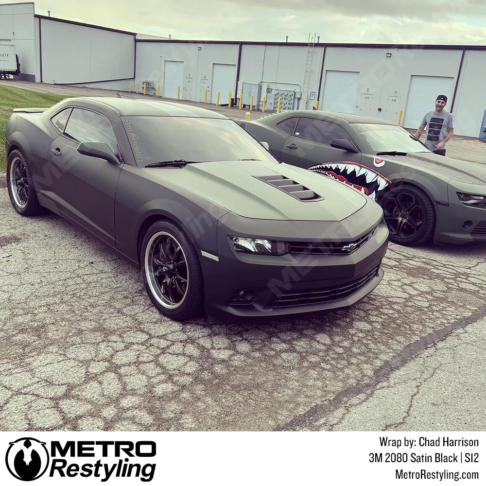 3M 2080 Satin Black Vinyl Wrap | S12 - Image 30