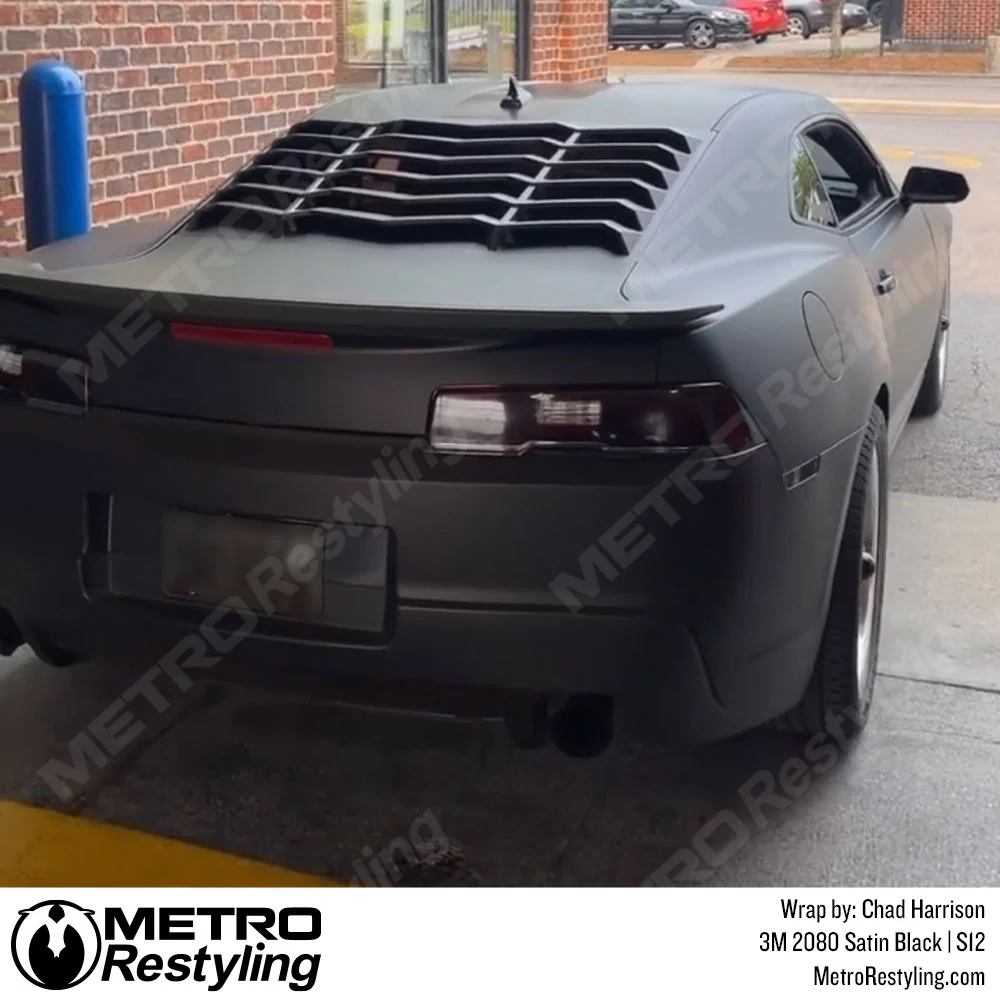 3M 2080 Satin Black Vinyl Wrap | S12 - Image 31