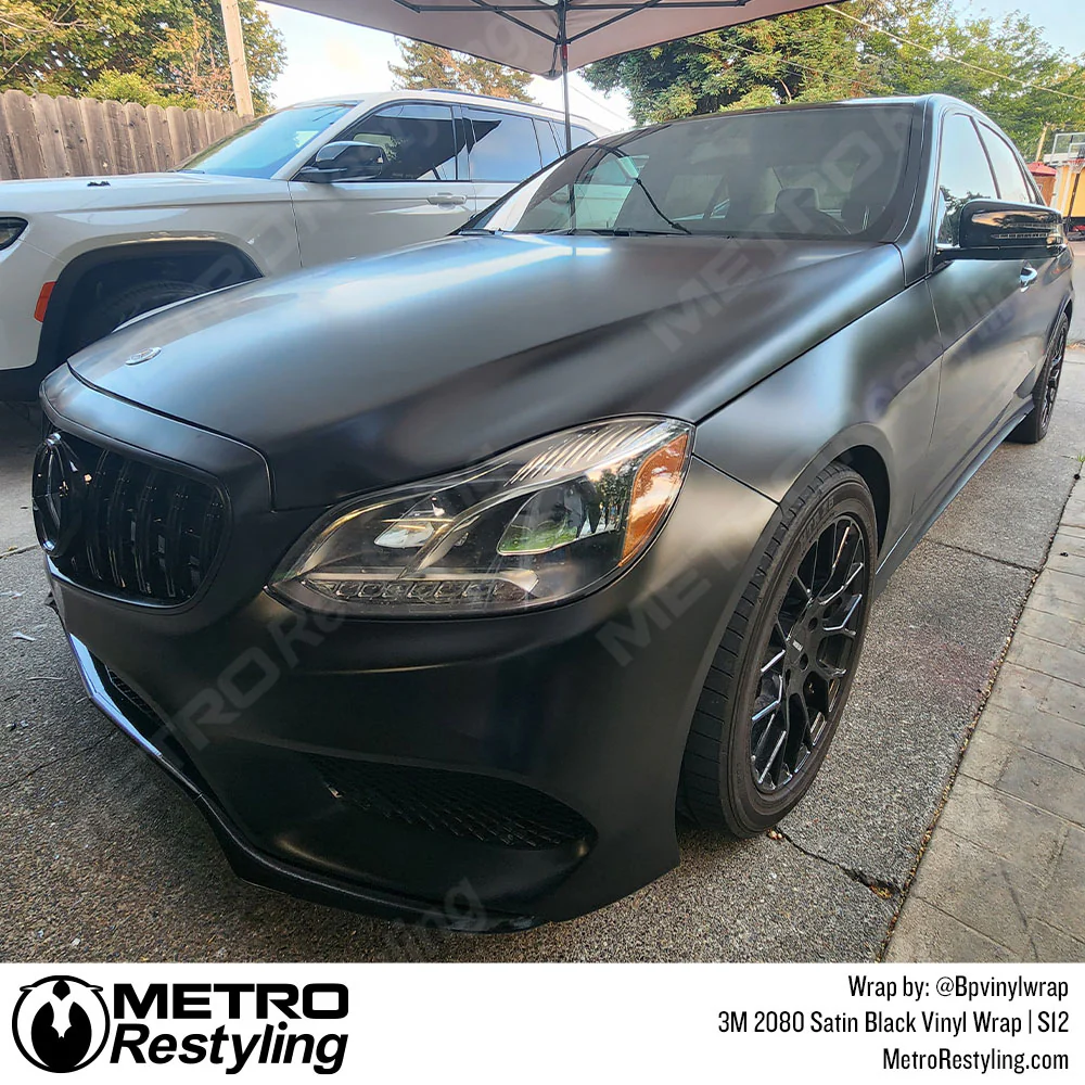 3M 2080 Satin Black Vinyl Wrap | S12 - Image 33