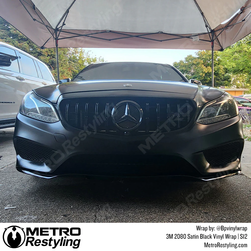 3M 2080 Satin Black Vinyl Wrap | S12 - Image 34