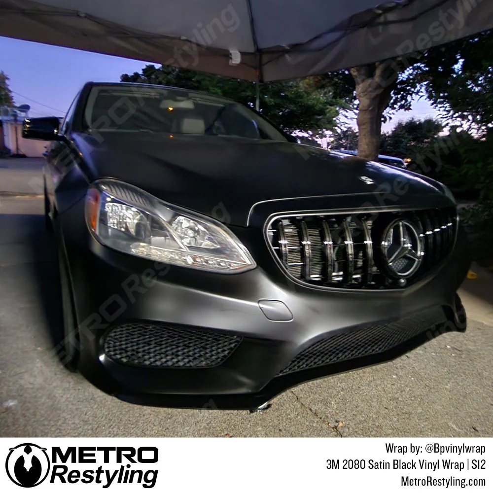 3M 2080 Satin Black Vinyl Wrap | S12 - Image 35