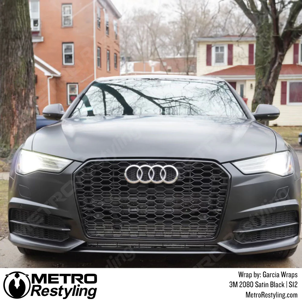 3M 2080 Satin Black Vinyl Wrap | S12 - Image 37