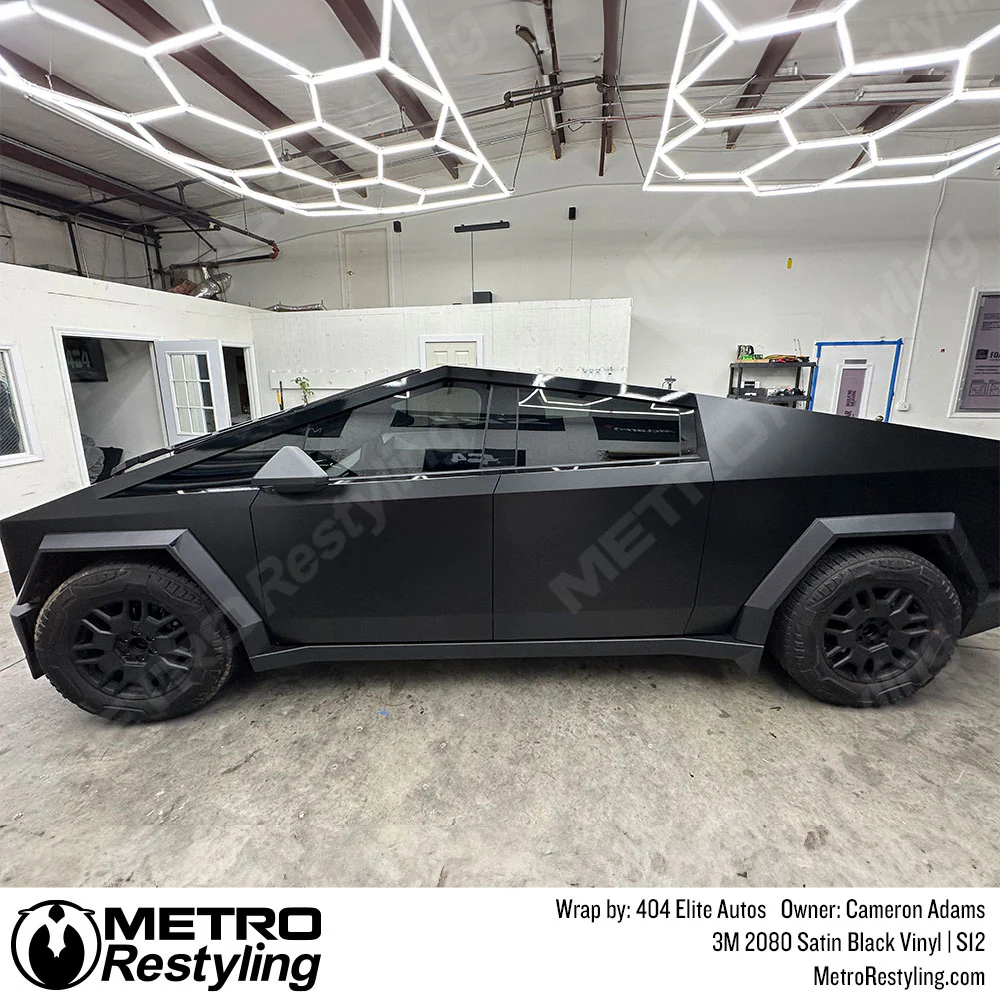 3M 2080 Satin Black Vinyl Wrap | S12 - Image 40