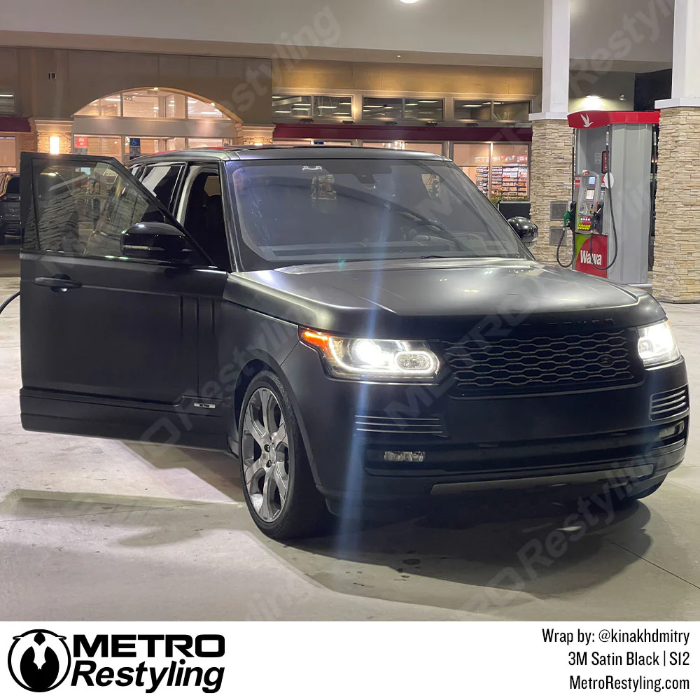 3M 2080 Satin Black Vinyl Wrap | S12 - Image 44