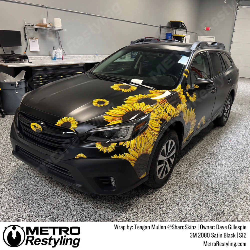 3M 2080 Satin Black Vinyl Wrap | S12 - Image 48