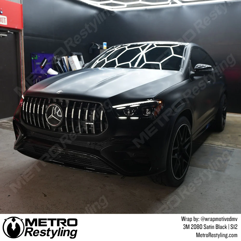 3M 2080 Satin Black Vinyl Wrap | S12 - Image 49