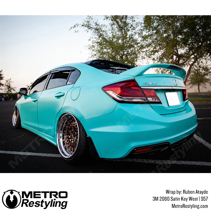3M 2080 Satin Key West Vinyl Wrap | S57 - Image 11