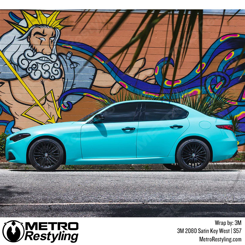 3M 2080 Satin Key West Vinyl Wrap | S57 - Image 18