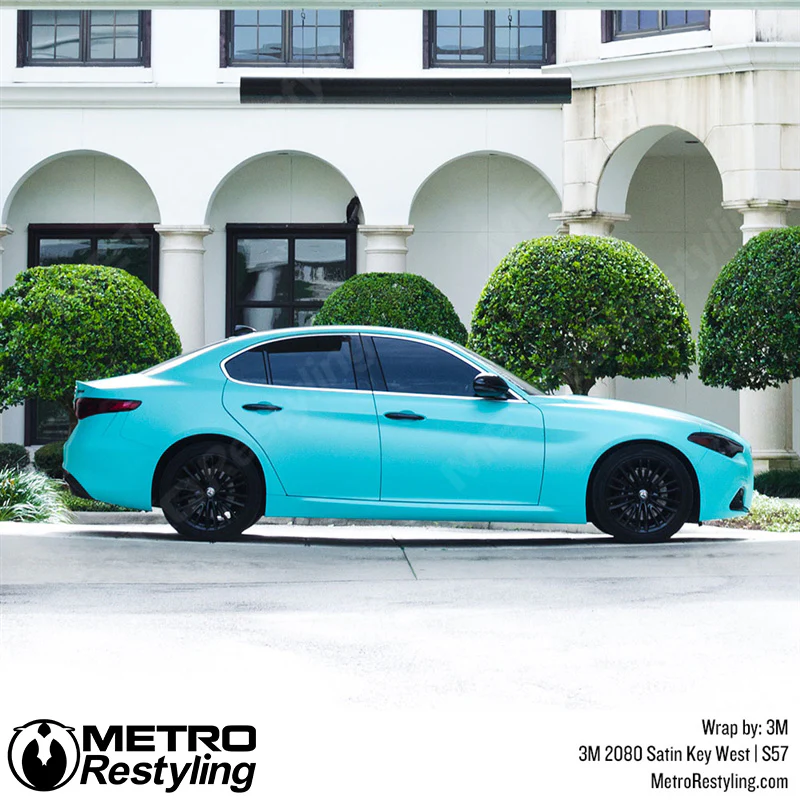 3M 2080 Satin Key West Vinyl Wrap | S57 - Image 19