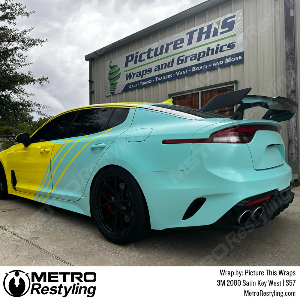3M 2080 Satin Key West Vinyl Wrap | S57 - Image 28