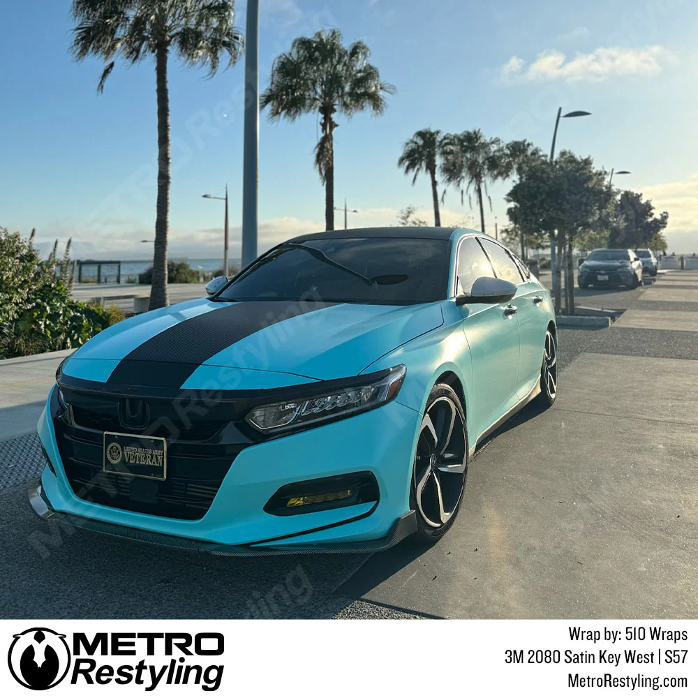 3M 2080 Satin Key West Vinyl Wrap | S57 - Image 30