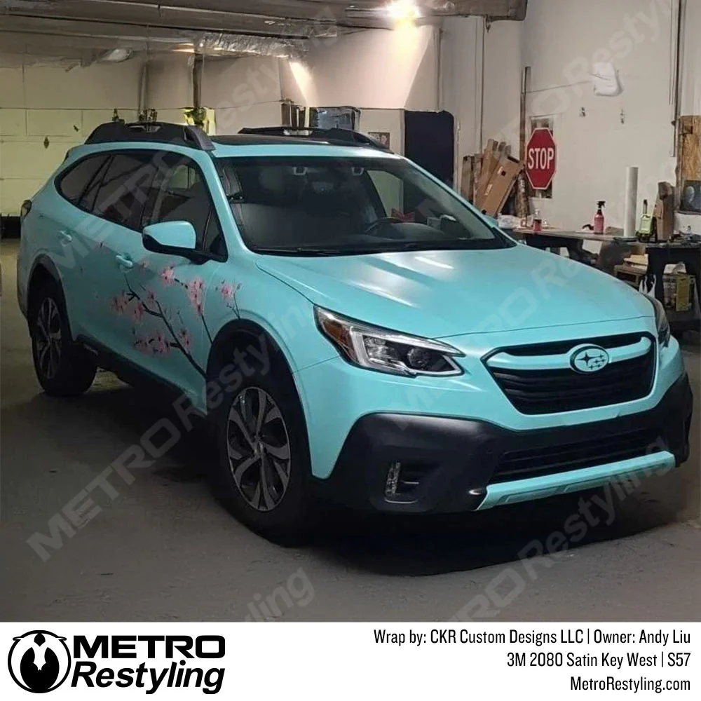 3M 2080 Satin Key West Vinyl Wrap | S57 - Image 32