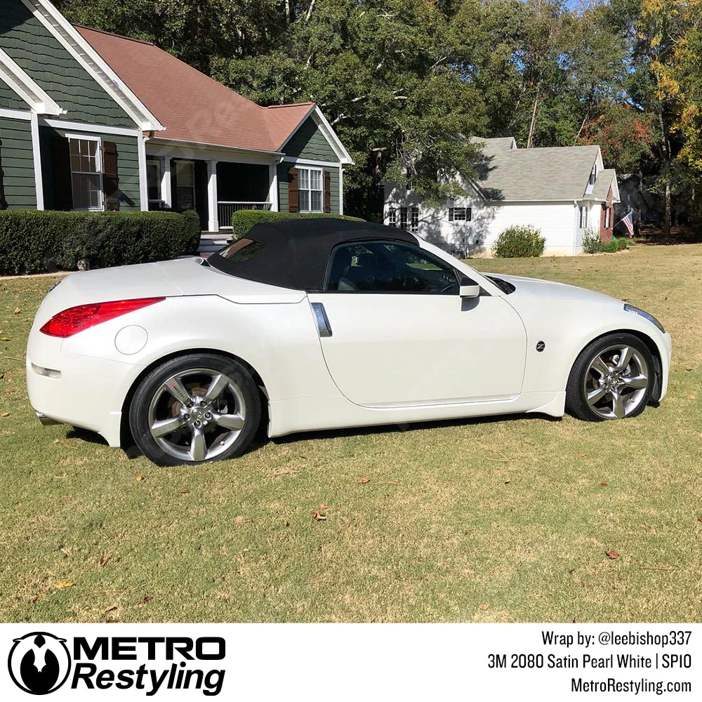 3M 2080 Satin Pearl White Vinyl Wrap | SP10 - Image 10