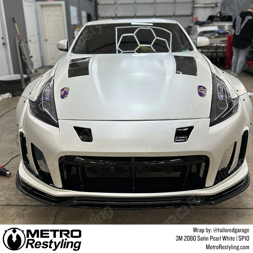 3M 2080 Satin Pearl White Vinyl Wrap | SP10 - Image 11