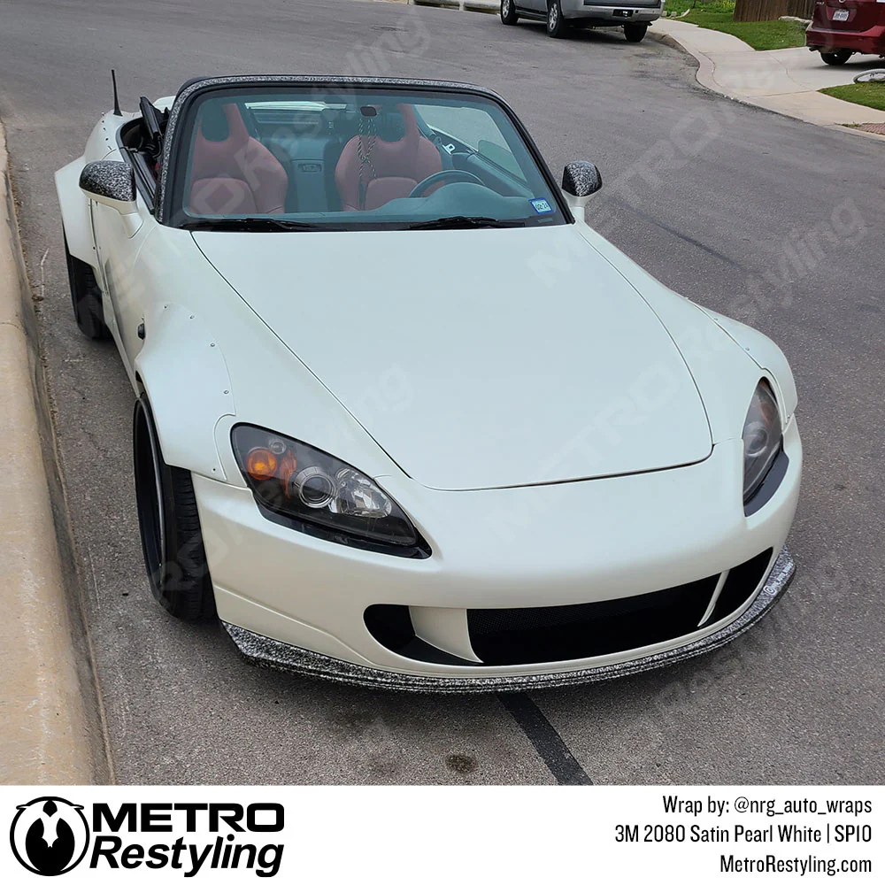 3M 2080 Satin Pearl White Vinyl Wrap | SP10 - Image 14