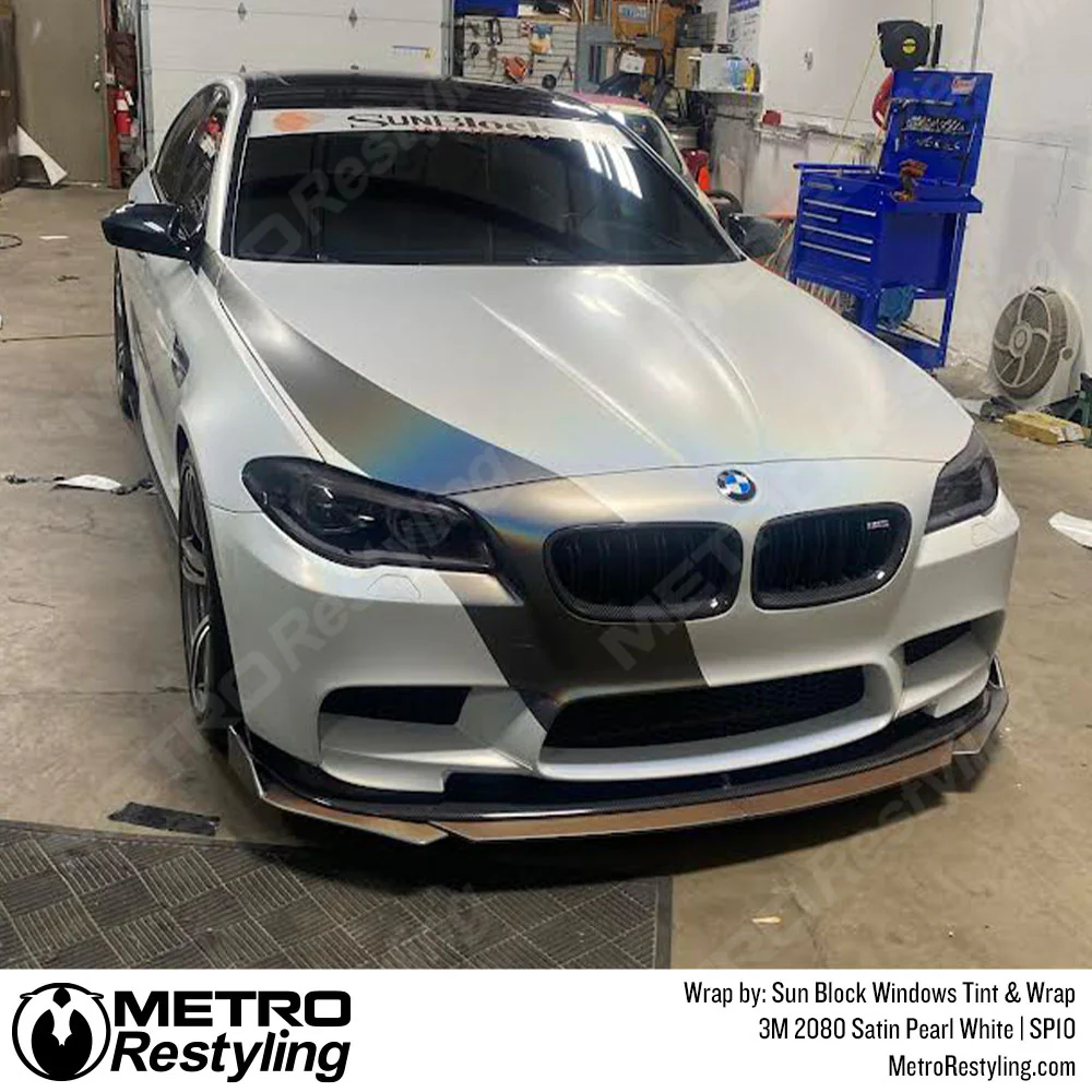 3M 2080 Satin Pearl White Vinyl Wrap | SP10 - Image 15