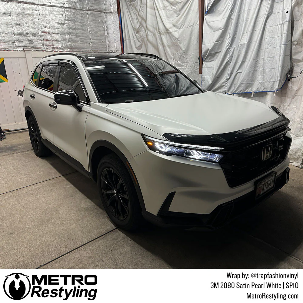 3M 2080 Satin Pearl White Vinyl Wrap | SP10 - Image 19