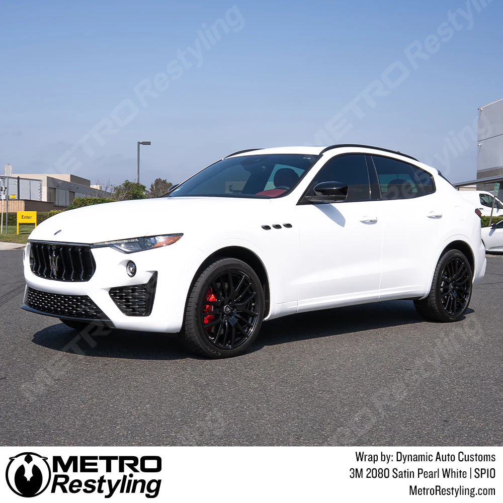 3M 2080 Satin Pearl White Vinyl Wrap | SP10 - Image 21