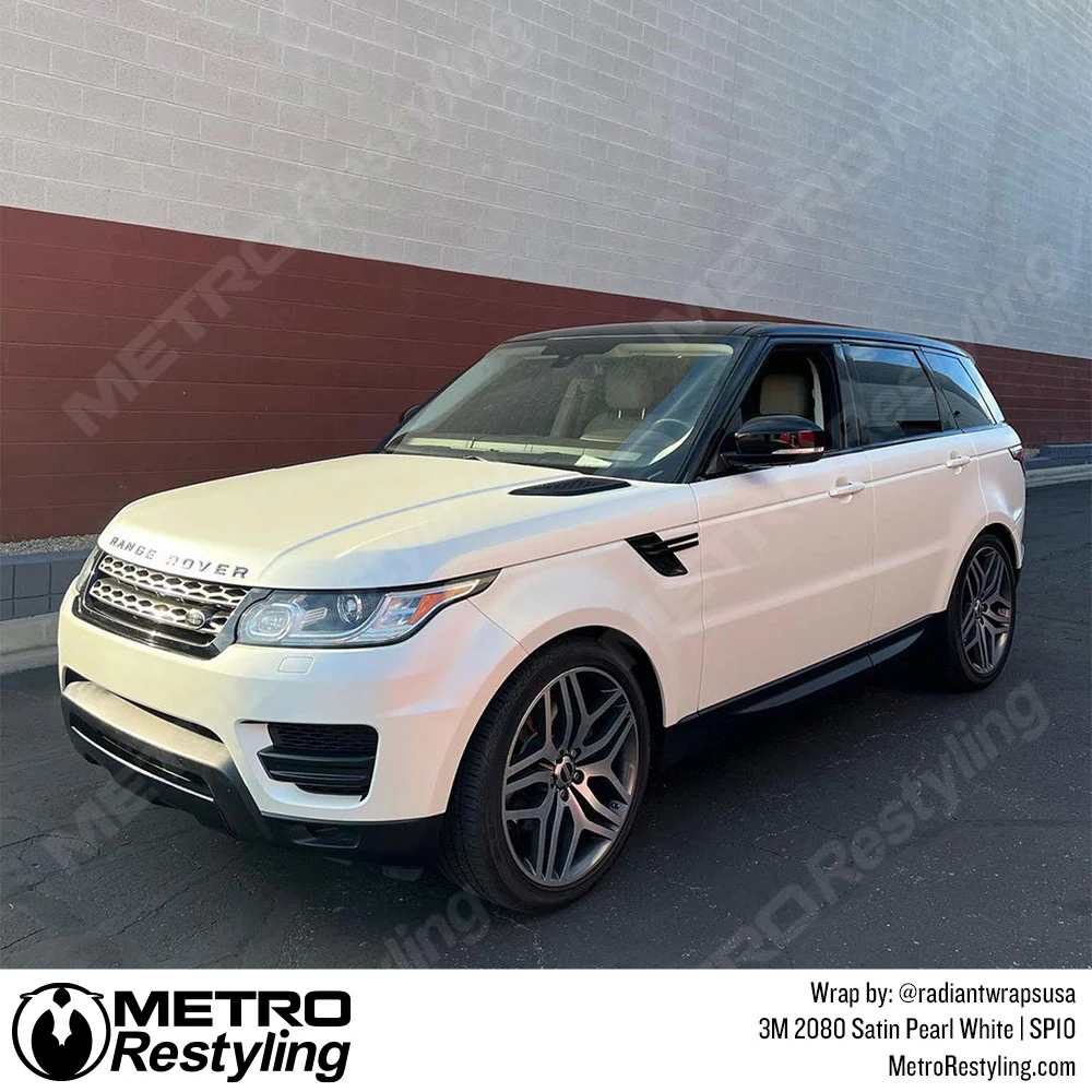 3M 2080 Satin Pearl White Vinyl Wrap | SP10 - Image 3