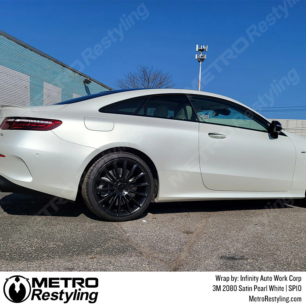 3M 2080 Satin Pearl White Vinyl Wrap | SP10 - Image 4