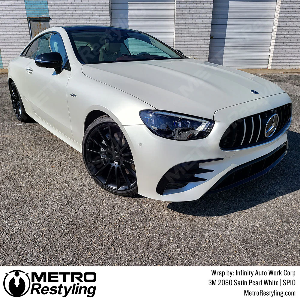 3M 2080 Satin Pearl White Vinyl Wrap | SP10 - Image 5