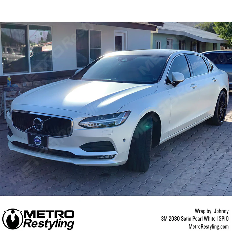 3M 2080 Satin Pearl White Vinyl Wrap | SP10 - Image 8