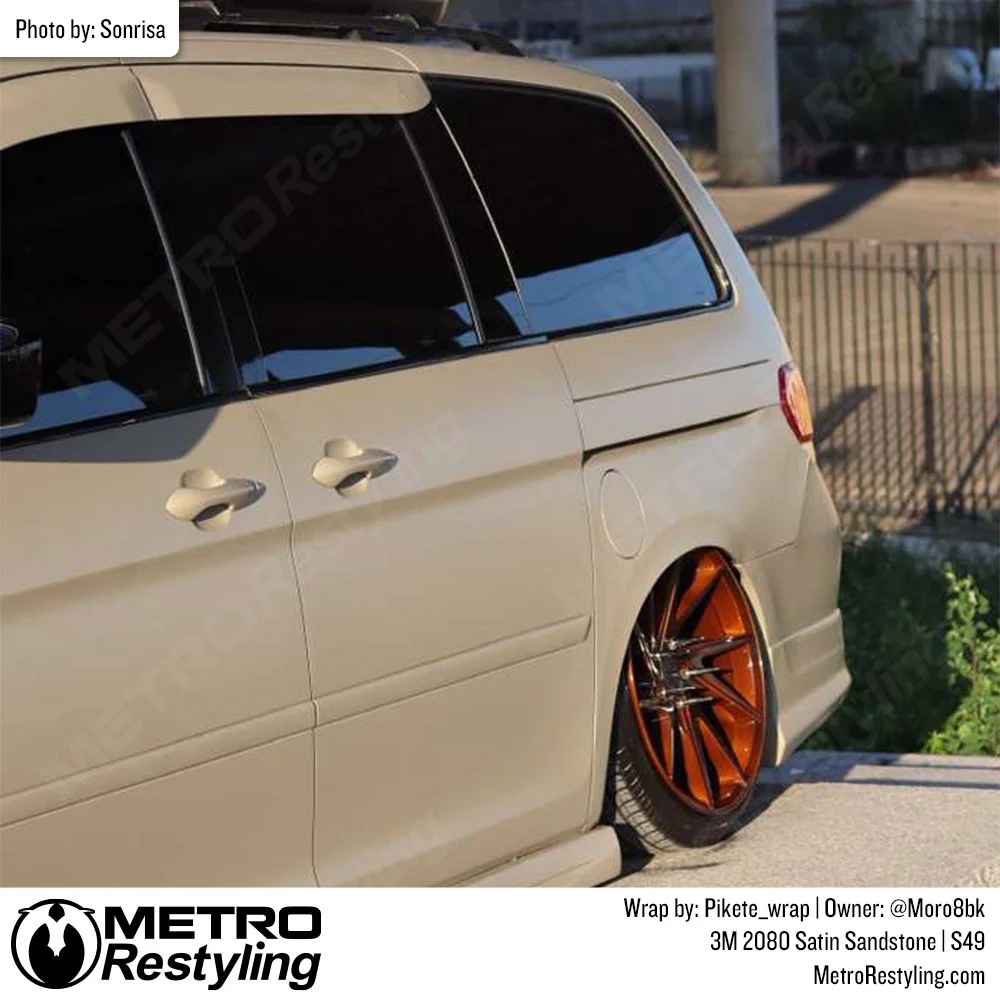 3M 2080 Satin Sandstone Vinyl Wrap | S49 - Image 3
