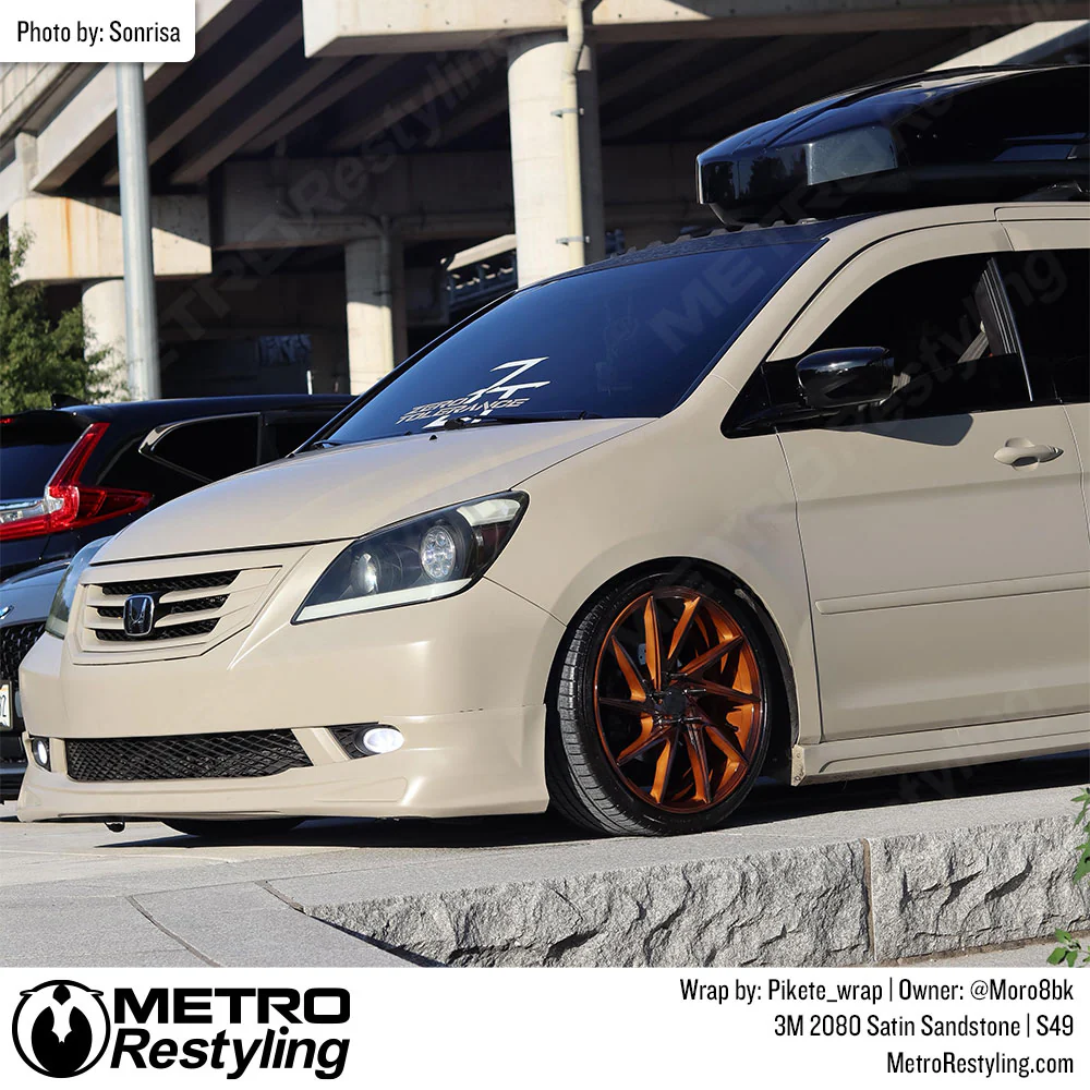 3M 2080 Satin Sandstone Vinyl Wrap | S49 - Image 6