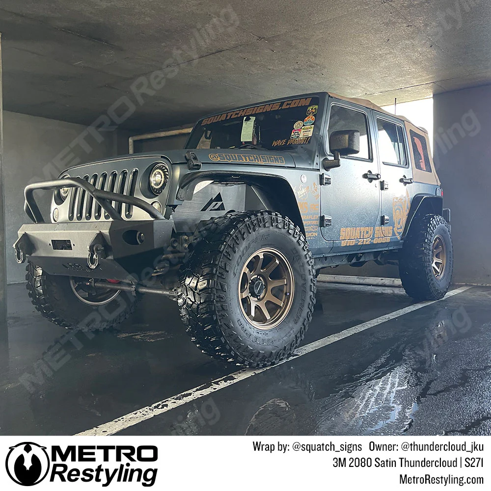 3M 2080 Satin Thundercloud Vinyl Wrap | S271 - Image 23