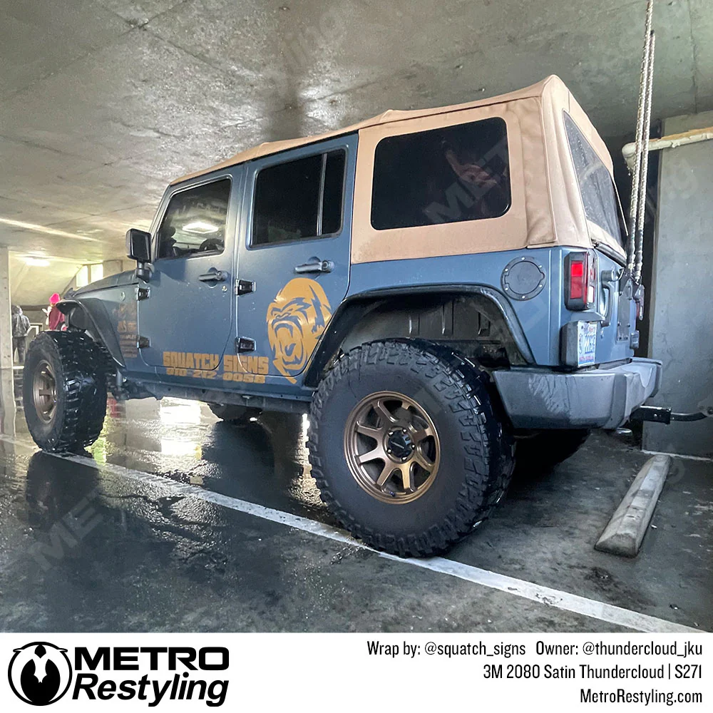 3M 2080 Satin Thundercloud Vinyl Wrap | S271 - Image 24