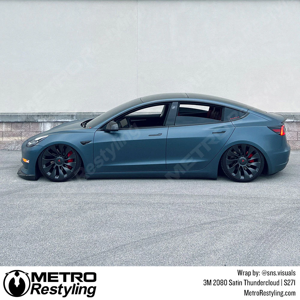 3M 2080 Satin Thundercloud Vinyl Wrap | S271 - Image 3