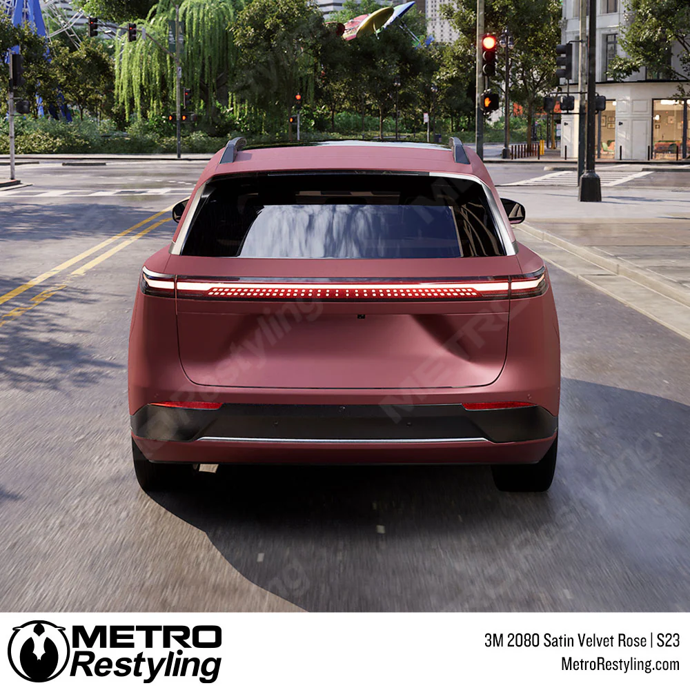 3M 2080 Satin Velvet Rose Vinyl Wrap | S23 - Image 5