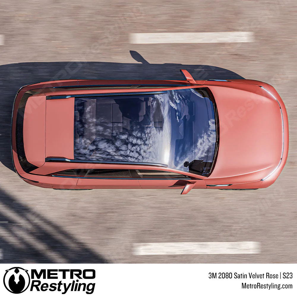 3M 2080 Satin Velvet Rose Vinyl Wrap | S23 - Image 6