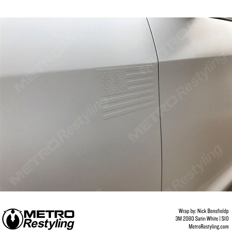 3M 2080 Satin White Vinyl Wrap | S10 - Image 6