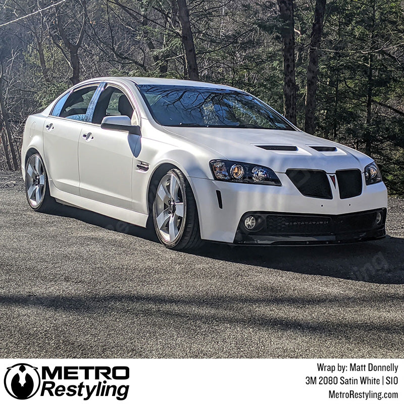 3M 2080 Satin White Vinyl Wrap | S10 - Image 7