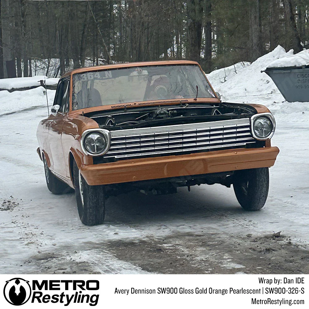 Avery Dennison SW900 Gloss Gold Orange Pearlescent Vinyl Wrap | SW900-326-S - Image 5