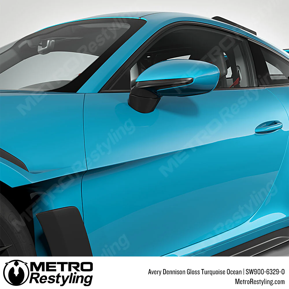 Avery Dennison SW900 Gloss Turquoise Ocean Vinyl Wrap | SW900-6329-O - Image 10