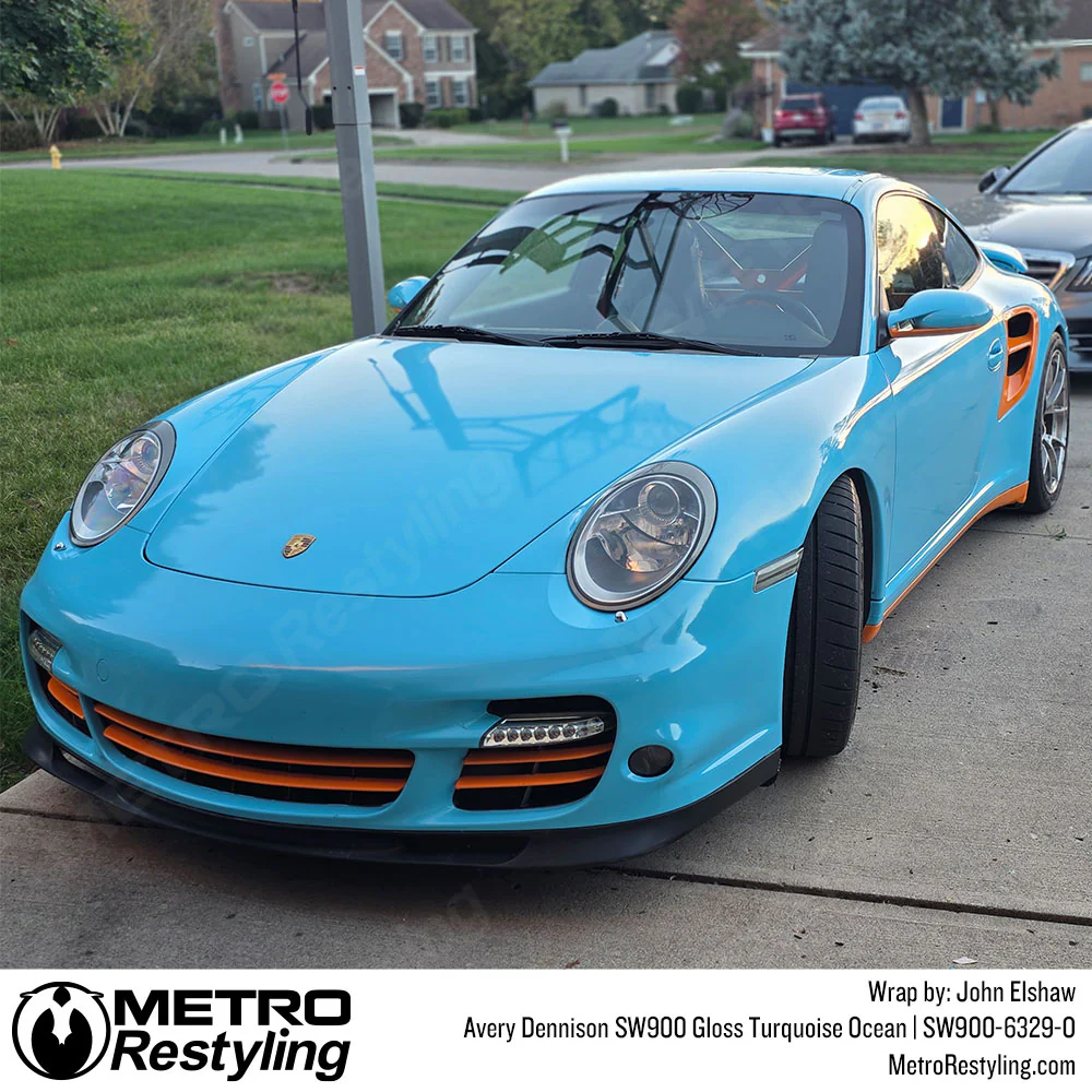 Avery Dennison SW900 Gloss Turquoise Ocean Vinyl Wrap | SW900-6329-O - Image 13