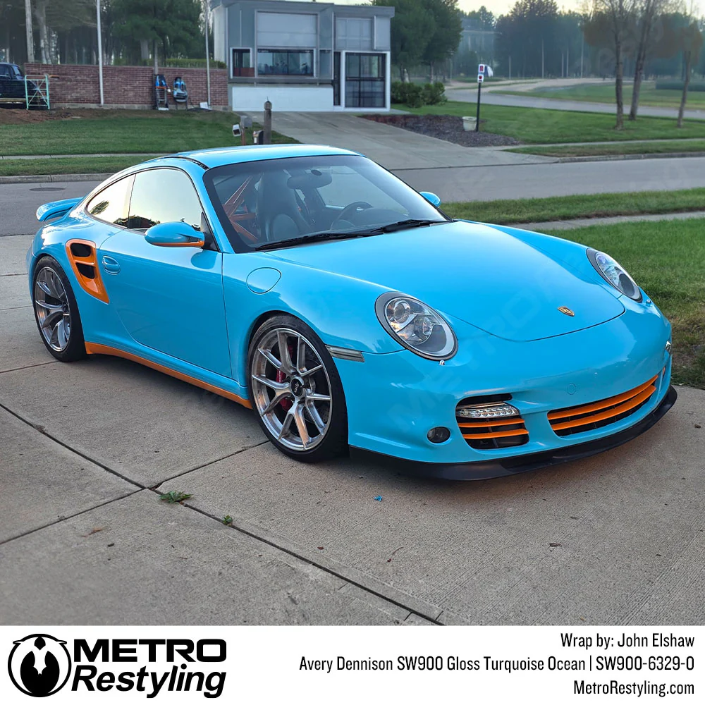 Avery Dennison SW900 Gloss Turquoise Ocean Vinyl Wrap | SW900-6329-O - Image 3