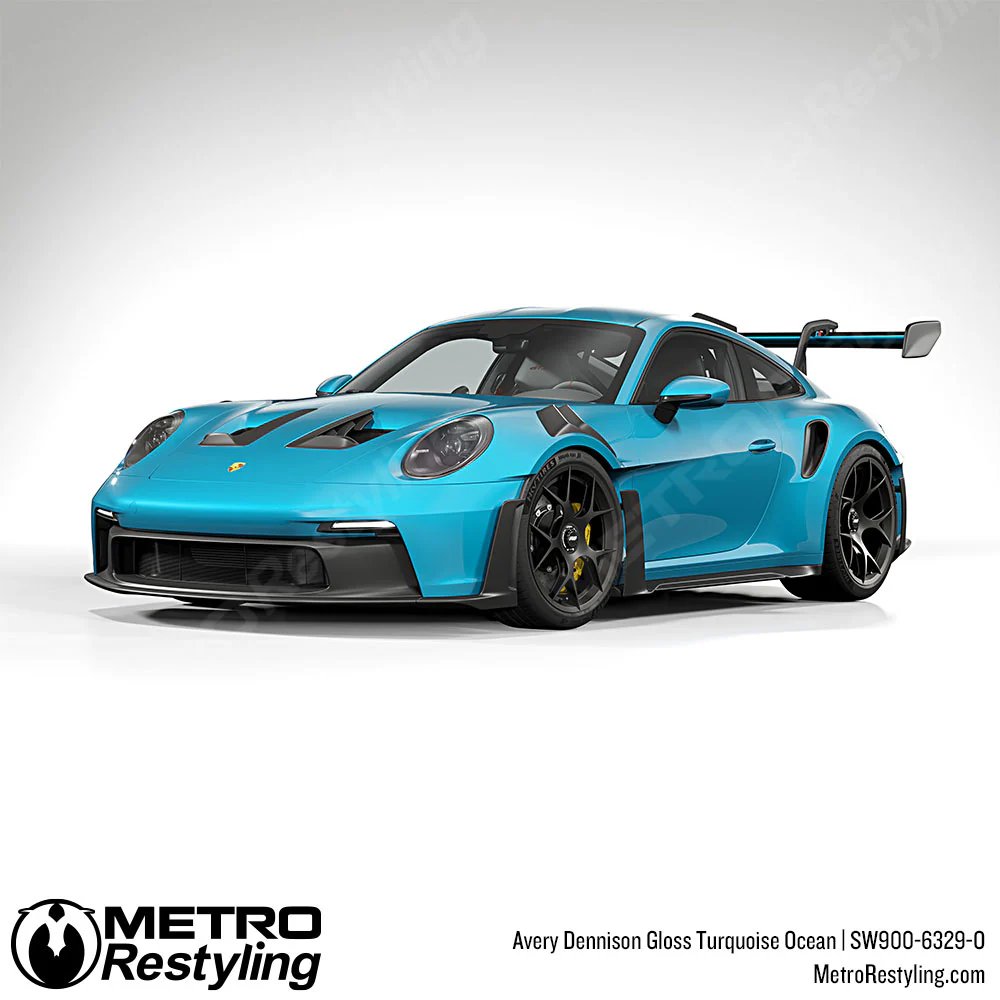 Avery Dennison SW900 Gloss Turquoise Ocean Vinyl Wrap | SW900-6329-O - Image 4