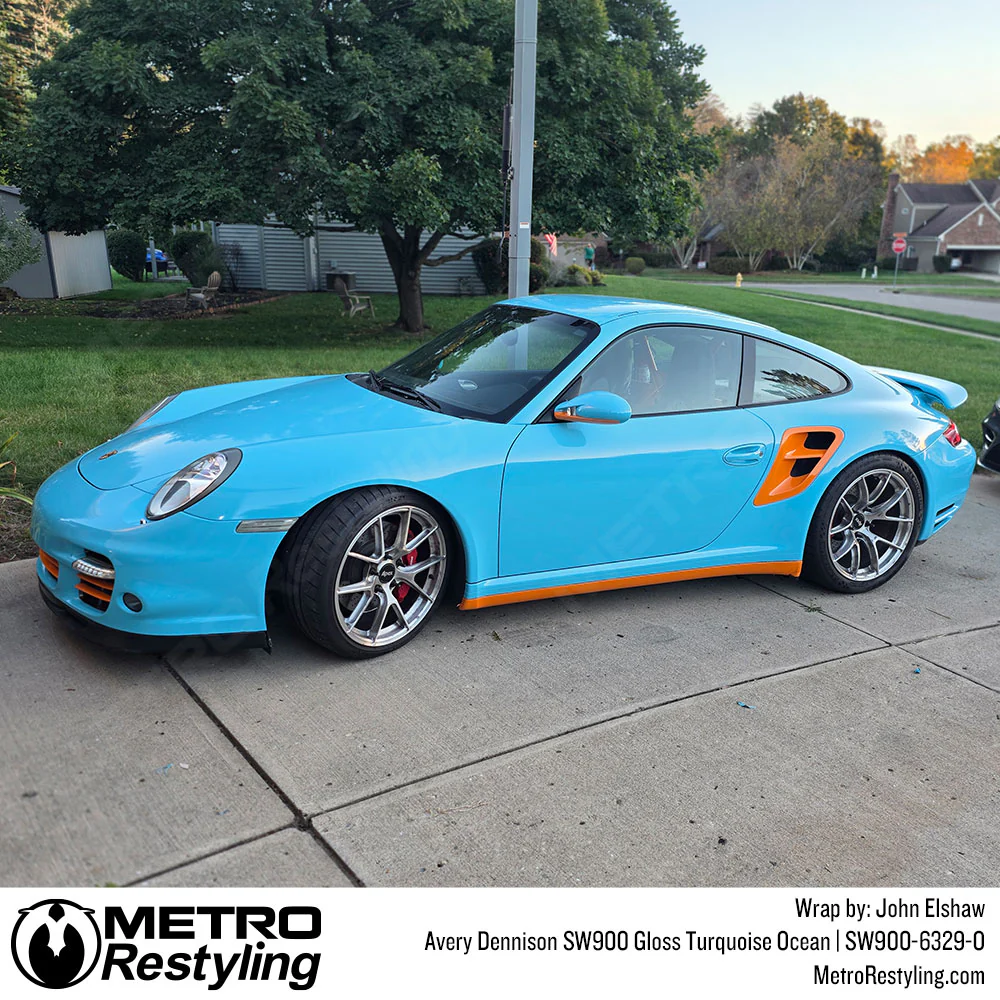 Avery Dennison SW900 Gloss Turquoise Ocean Vinyl Wrap | SW900-6329-O - Image 6