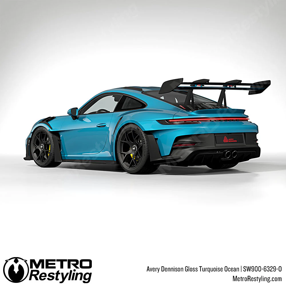 Avery Dennison SW900 Gloss Turquoise Ocean Vinyl Wrap | SW900-6329-O - Image 7