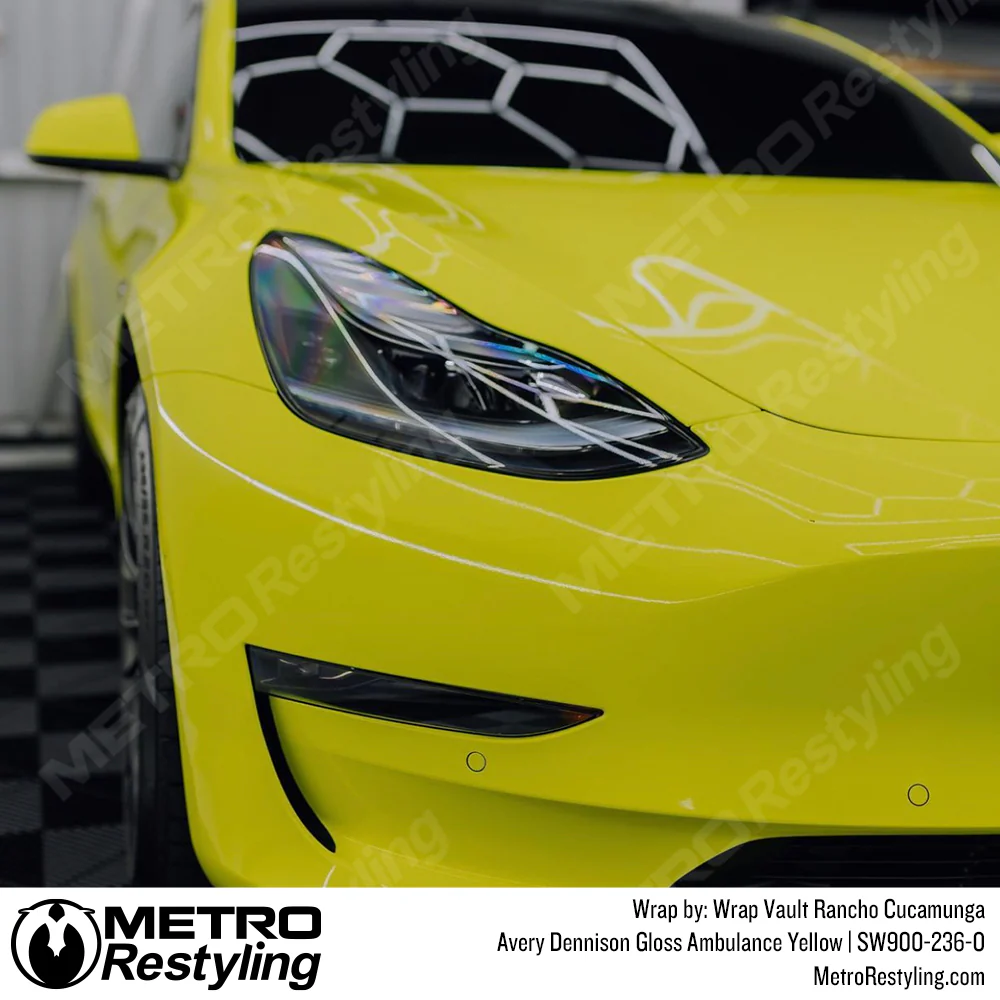 Avery Dennison SW900 Gloss Ambulance Yellow Vinyl Wrap | SW900-236-O - Image 5