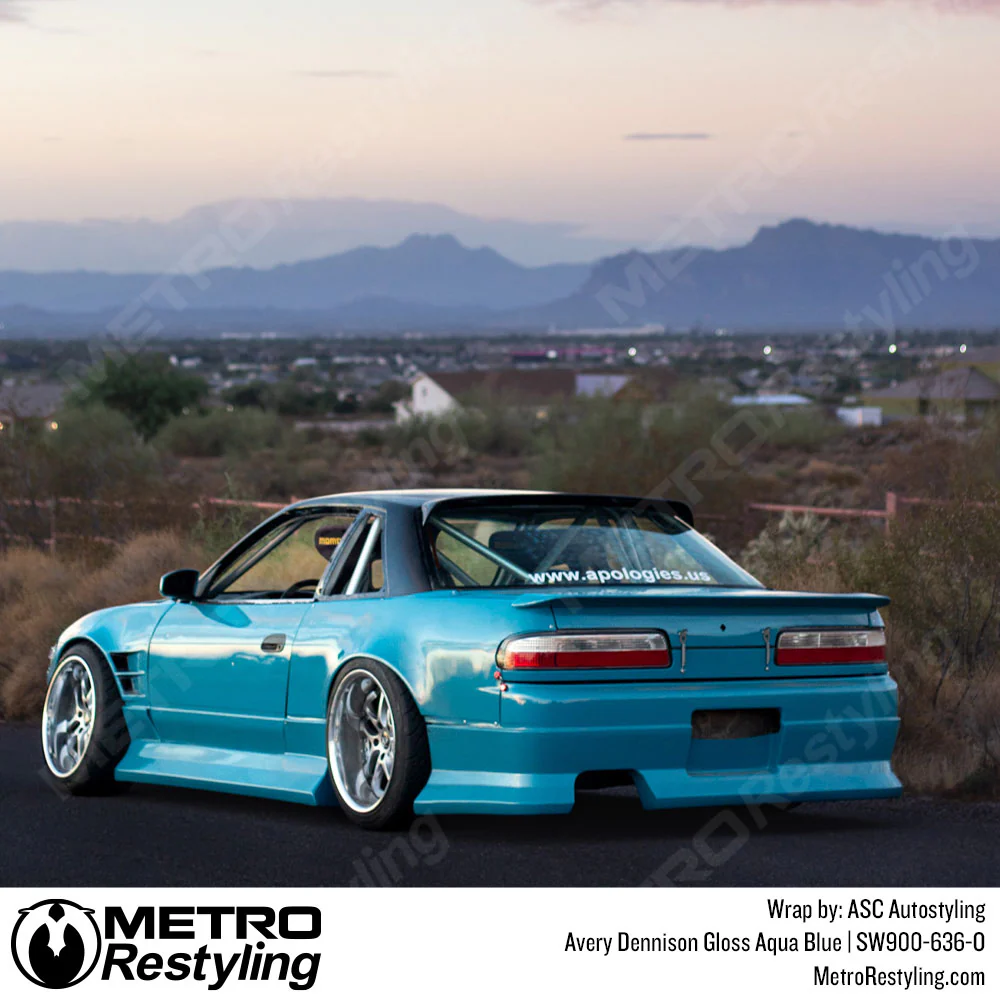 Avery Dennison SW900 Gloss Aqua Blue Vinyl Wrap | SW900-636-O - Image 14