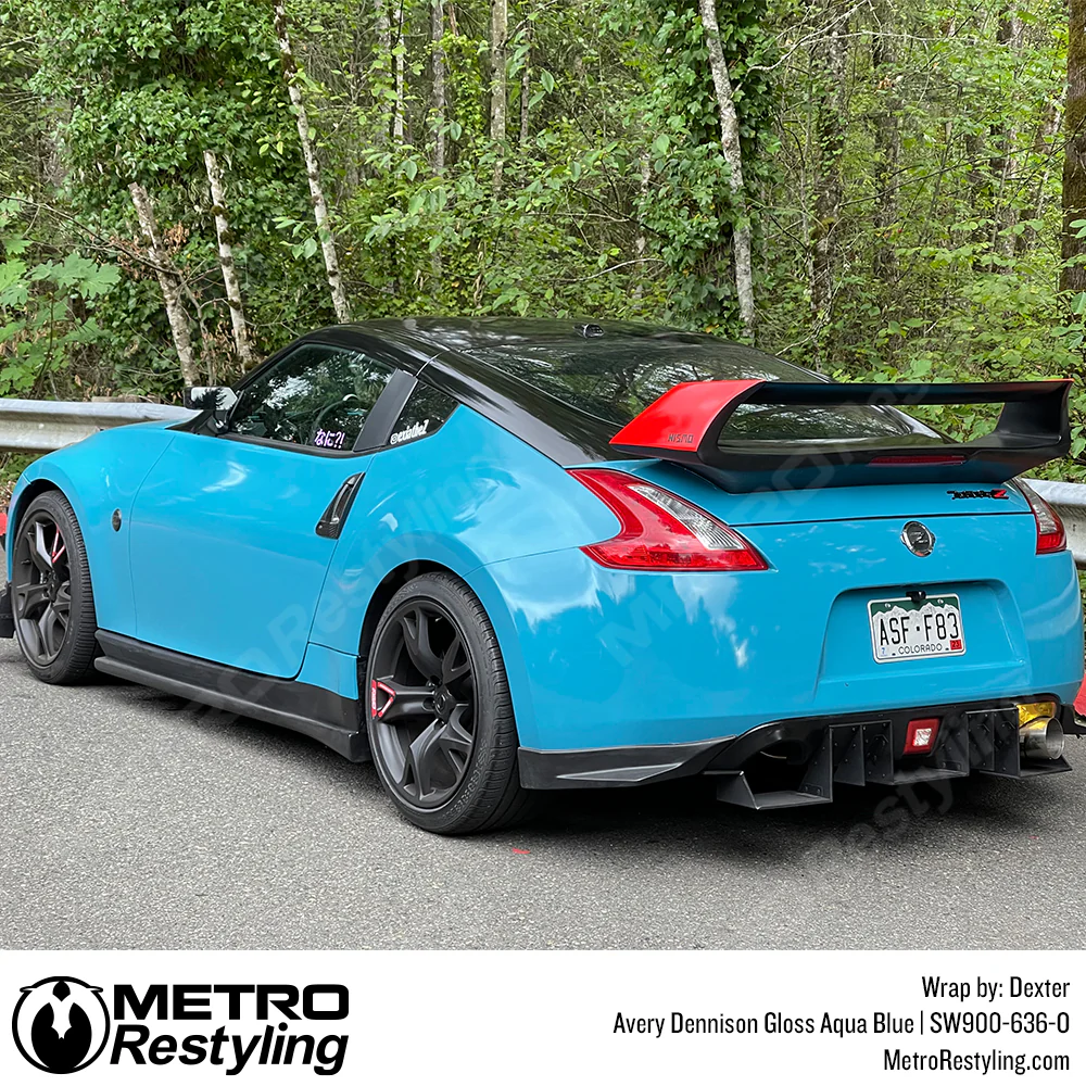 Avery Dennison SW900 Gloss Aqua Blue Vinyl Wrap | SW900-636-O - Image 18