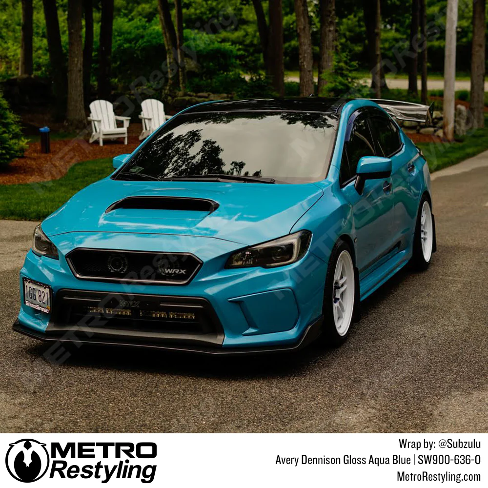 Avery Dennison SW900 Gloss Aqua Blue Vinyl Wrap | SW900-636-O - Image 8