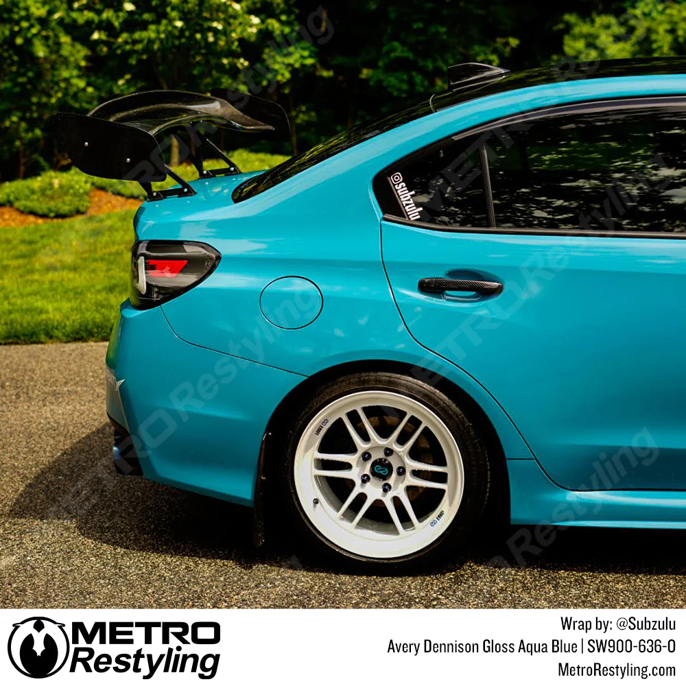 Avery Dennison SW900 Gloss Aqua Blue Vinyl Wrap | SW900-636-O - Image 9