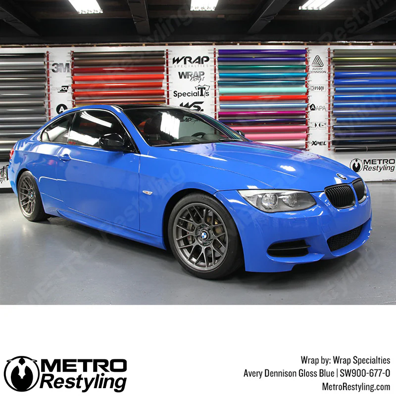 Avery Dennison SW900 Gloss Blue Vinyl Wrap | SW900-677-O - Image 4